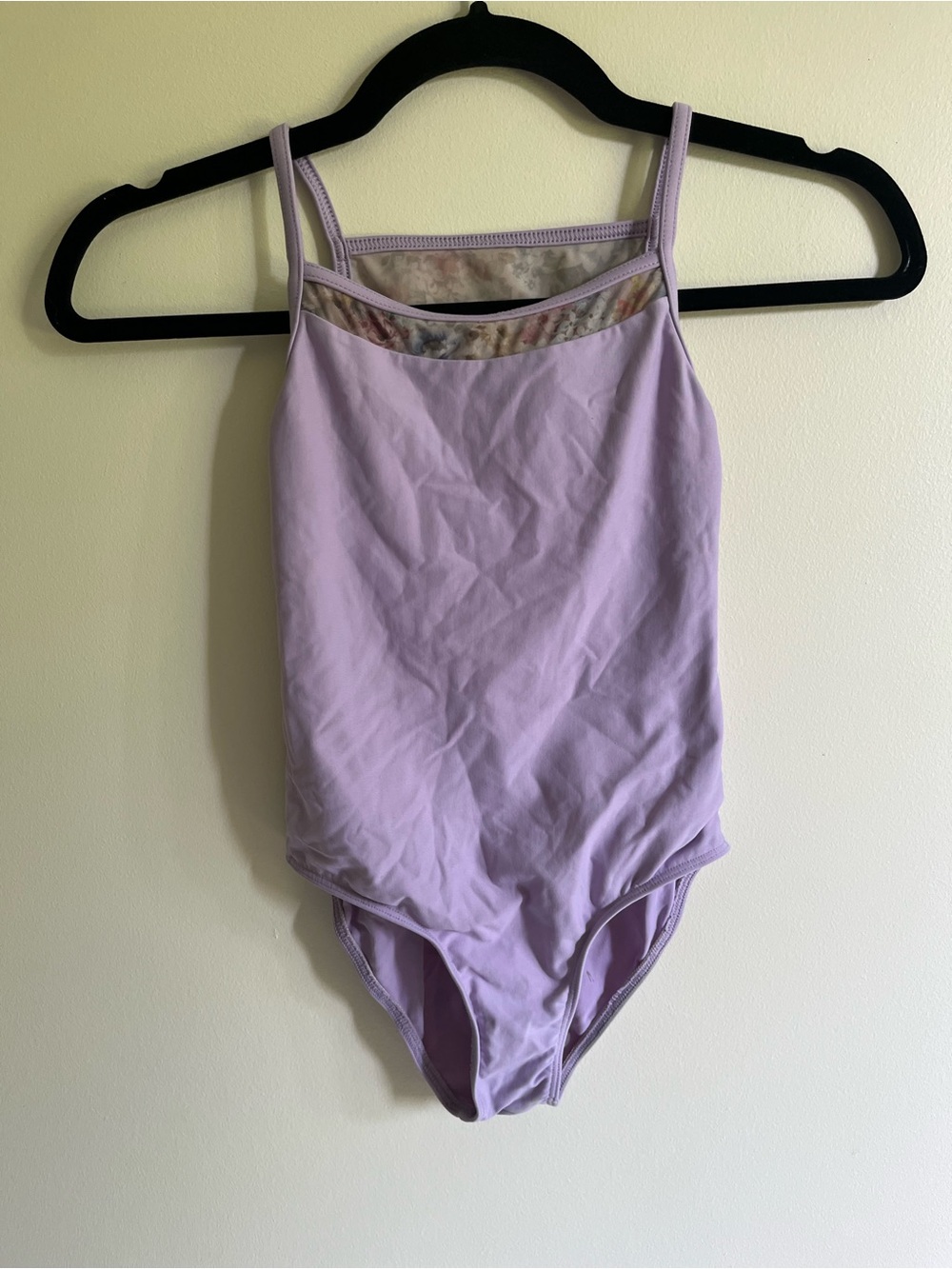Lilac Girls' Wear Moi Leotard with Patterned Mesh